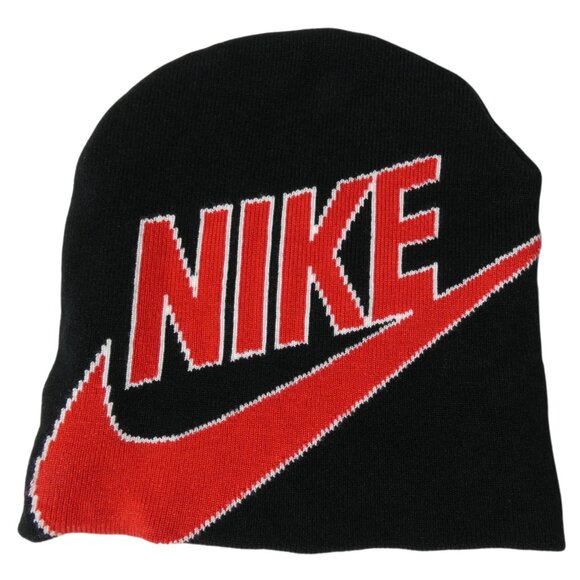 Nike NikeBetterWorld Black Red Beanie OSFA 575817-014 Winter Hat - Picture 3 of 9
